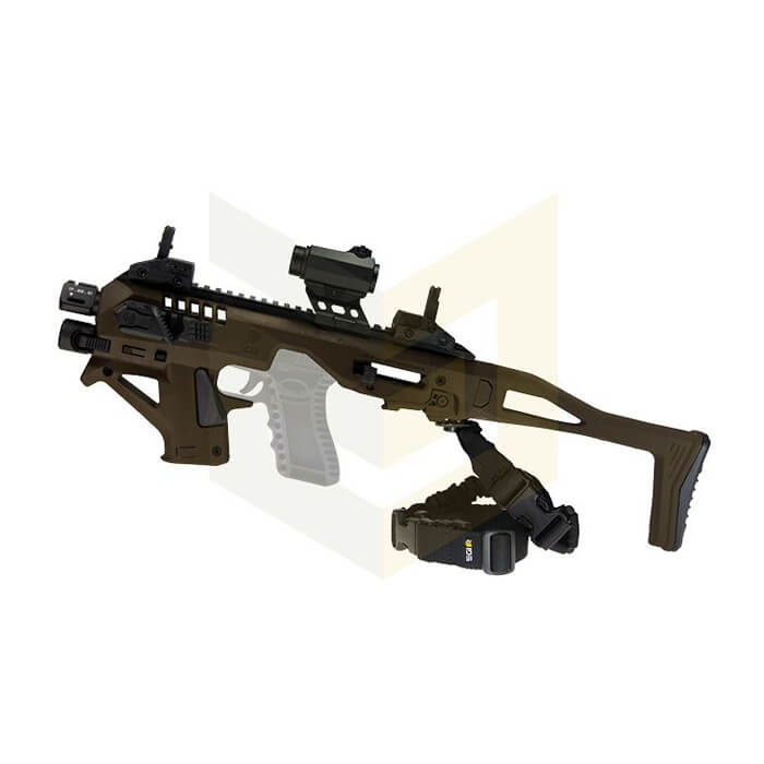 מיקרו רוני עם פנס וכוונות גיבוי – ירוק (1)