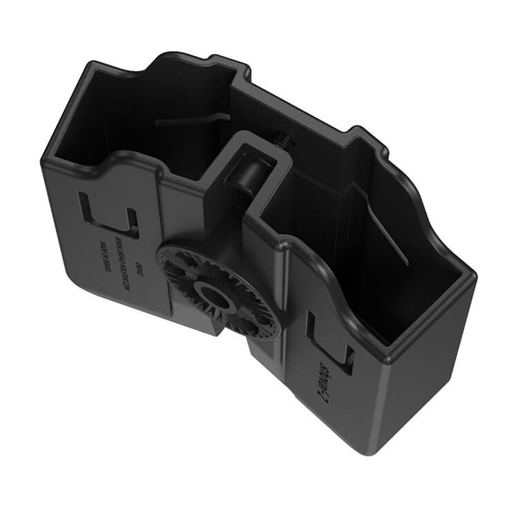 פונדה כפולה של אורפז למחסניות מתכת על חגורה מלמעלה