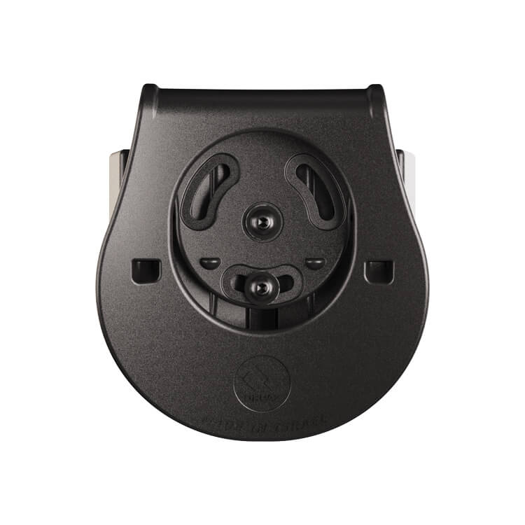 פונדה כפולה של אורפז למחסניות מתכת עם חיבור פאדל לחגורה מאחור