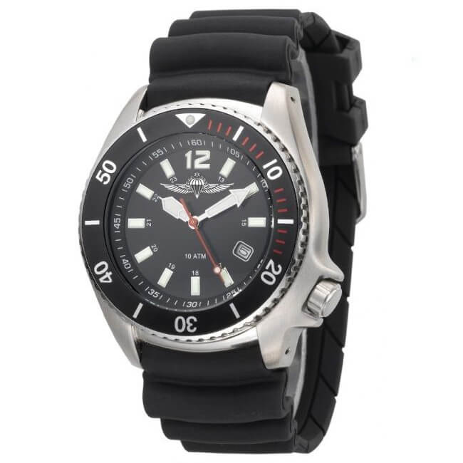 שעון יד טקטי לגבר 2850 צלילה 100 מטר לוגו צנחנים (1)