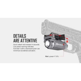 הרכבת פנס ואלקירי PL Mini 2 על אקדח הרכבת פנס ואלקירי PL Mini 2 על אקדח