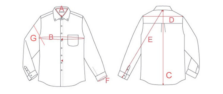 חולצת צבא למדים - מידות