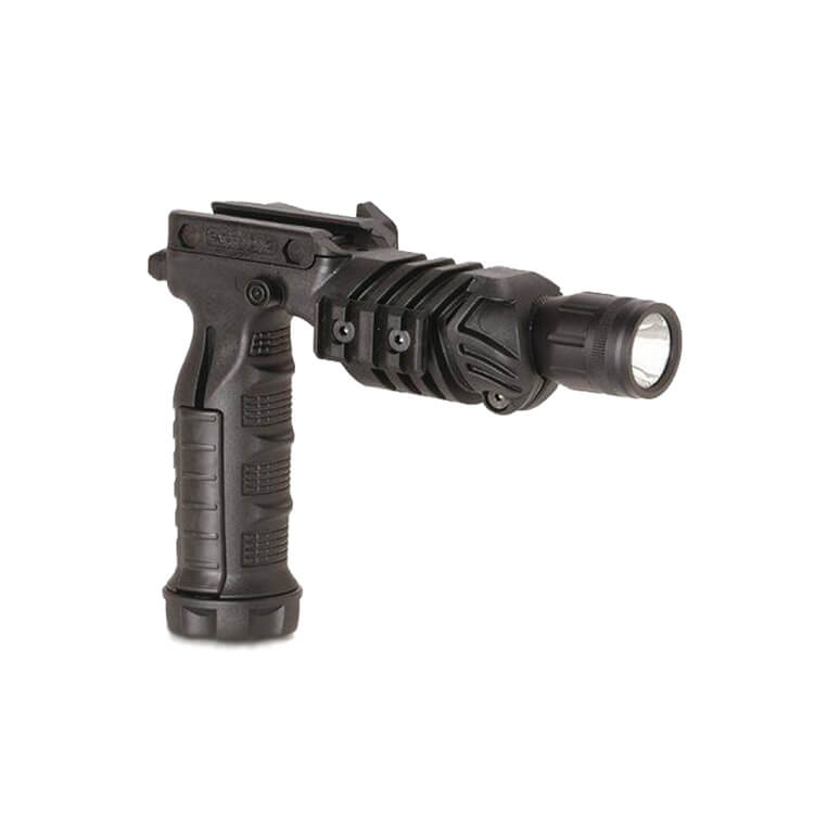 ידית הסתערות אנכית, עם תא מובנה לפנס TC1 וגם פנס TC1