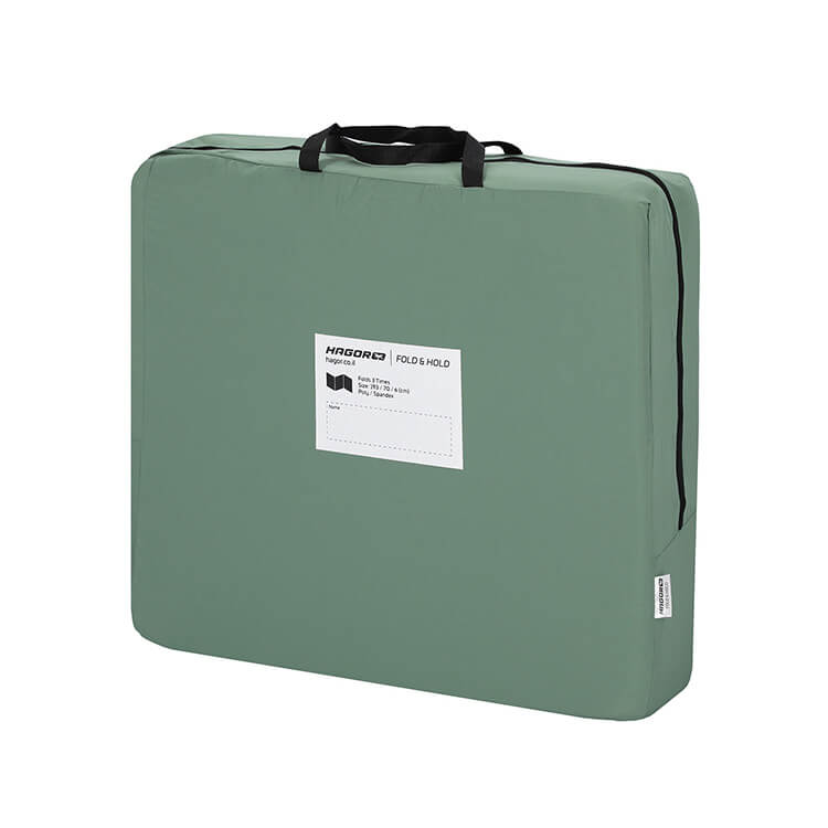 מזרן מתקפל לטיולים – מתקפל ל-3 של חגור, צבע ירוק