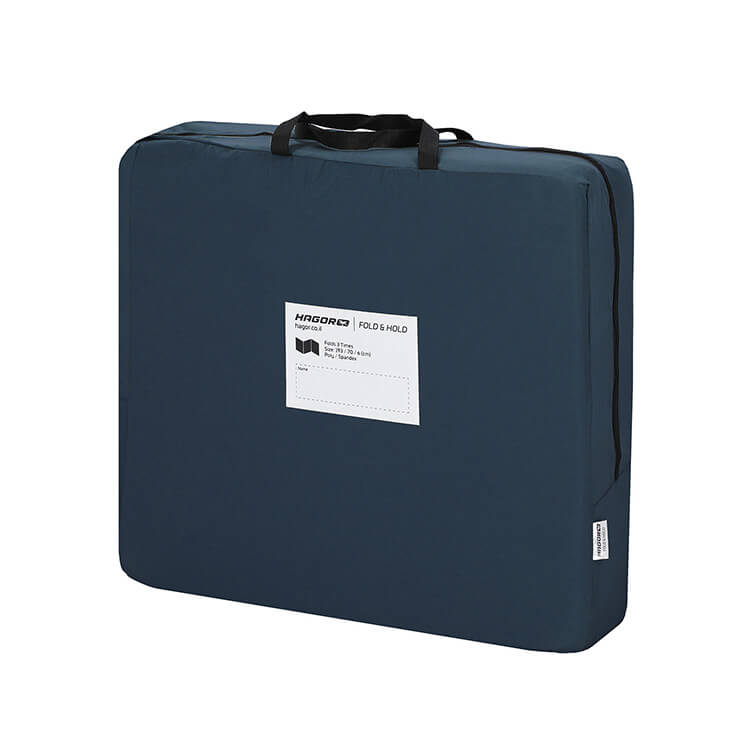 מזרן מתקפל לטיולים – מתקפל ל-3 של חגור, צבע כחול