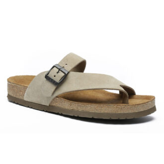 סנדלי אצבע לגבר – דגם עומר של טבע נאות – זמש חום טבעי סנדלי אצבע לגבר – דגם עומר של טבע נאות – זמש חום טבעי