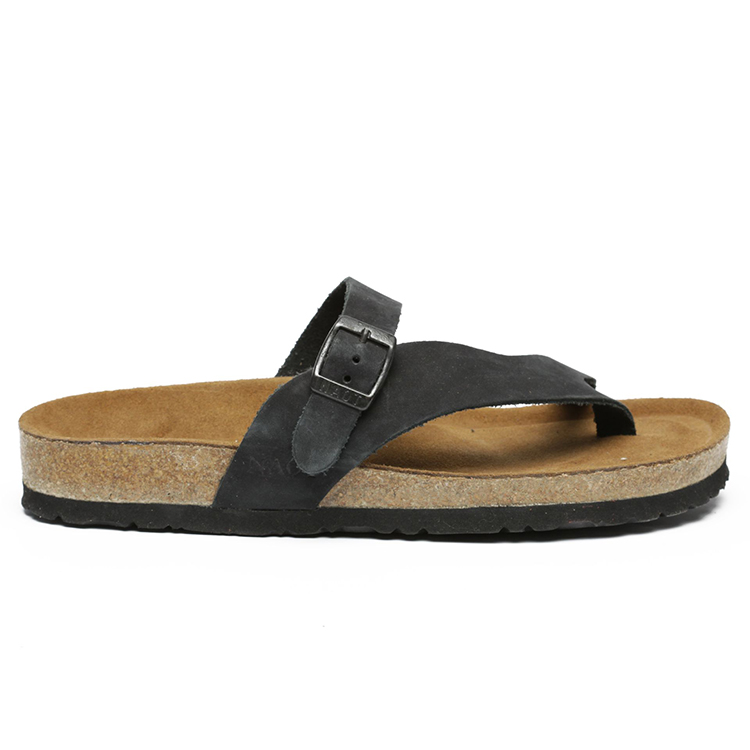 סנדלי אצבע לגבר – דגם עומר של טבע נאות – שחור