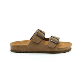 סנדלי טבע נאות לגברים דגם שחר צבע חום, זמש סנדלי טבע נאות לגברים דגם שחר צבע חום, זמש