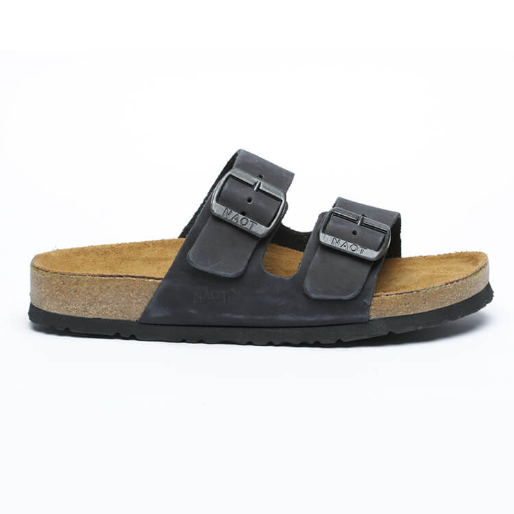 סנדלי טבע נאות לגברים שדם שחר צבע שחור