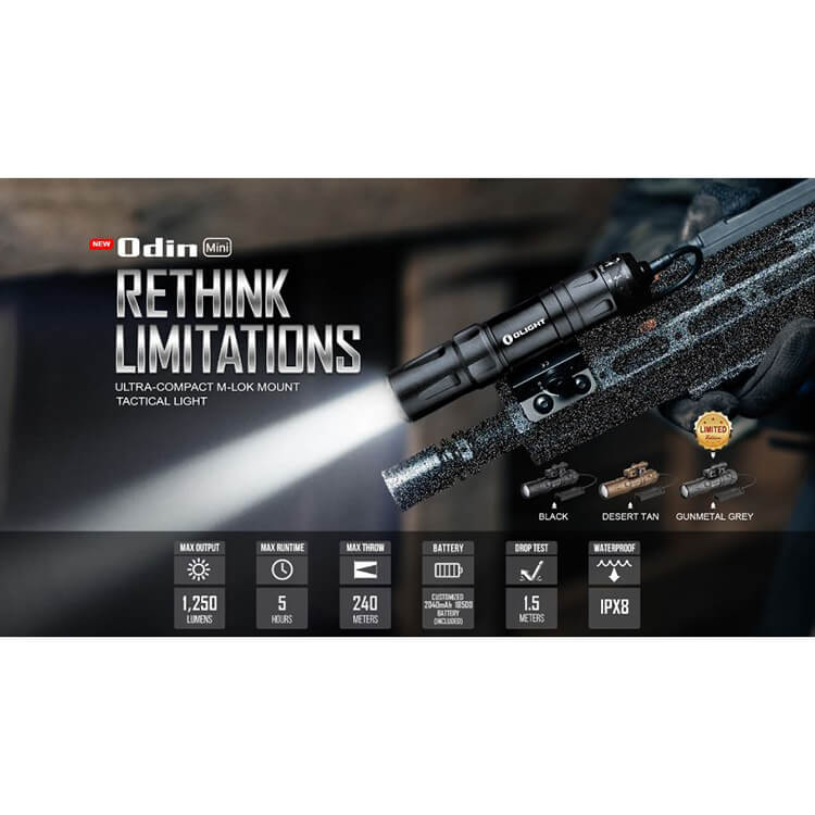 פנס טקטי קטן אודין