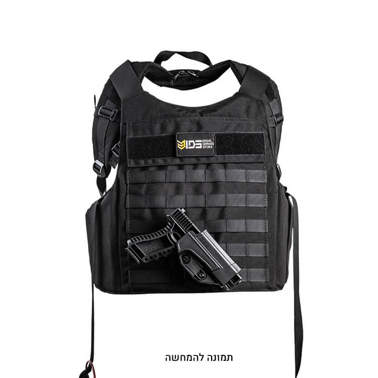 תיק גב חסין ירי של מצדה אפוד מגן ושכבת מולה