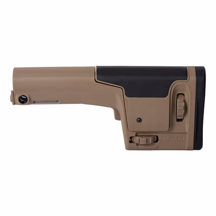 קת צליפה FSB לרובי SR25, A2 משוכללת ומתכווננת של IMI Defense צבע חאקי IMI-ZS111