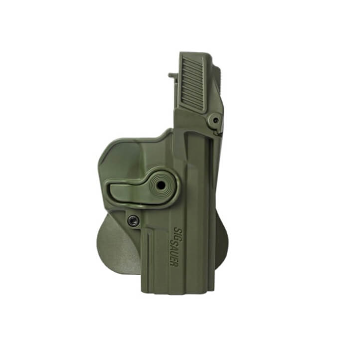 נרתיק Level 3 לזיג זאוור P2022, SP2009, P226, P227 עם מנגנון אבטחה כפול, ליד ימין – IMI-Z1390 ירוק