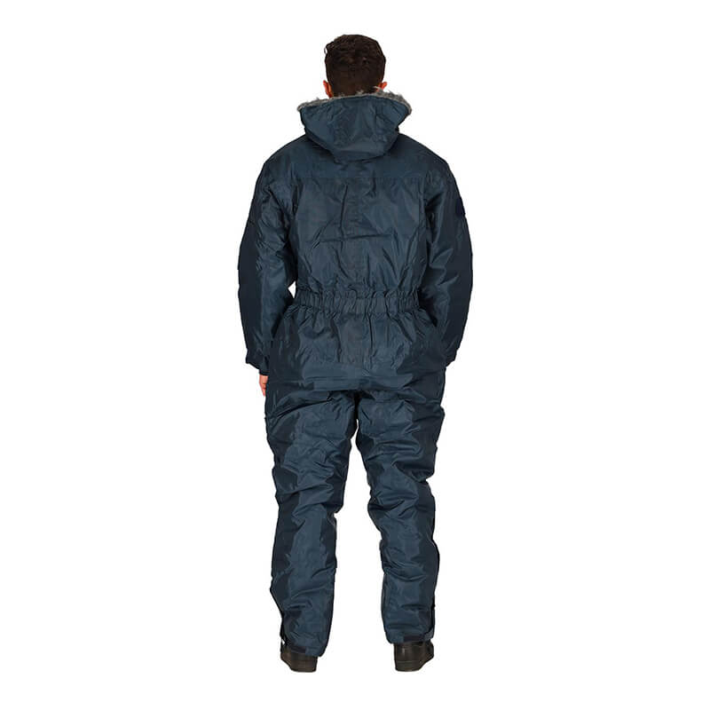 חרמונית מחממת לחורף בצבע כחול – חגור פיק – מאחור