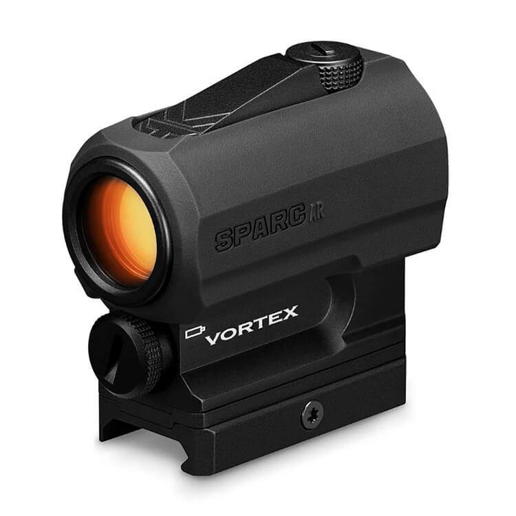 כוונת השלכה לרובה סער 2 MOA נקודה אדומה עם מתאם למסילת פיקטני VORTEX SPARC AR לקניה