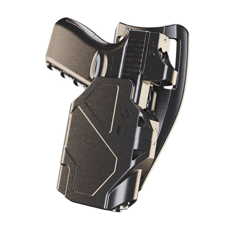 נרתיק לאקדח עם פנס – אורפז דלתא, לאקדחי גלוק 17, 19 ועוד – Orpaz Delta עם מתאם low ride – לקניה אונליין