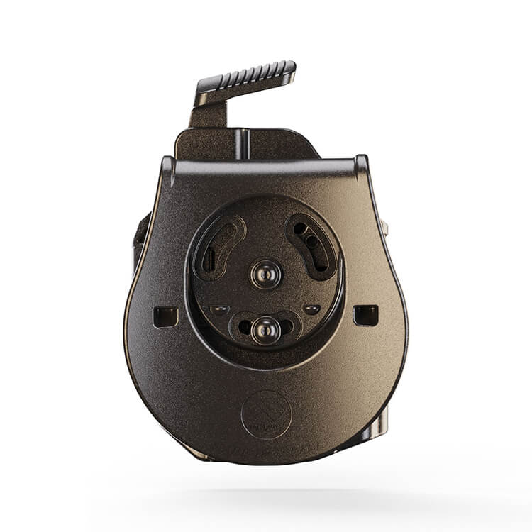 נרתיק לאקדח עם פנס – אורפז דלתא, לאקדחי גלוק 17, 19 ועוד – Orpaz Delta עם מתאם פאדל – מאחור