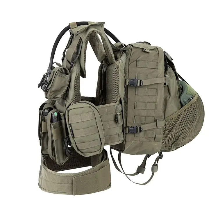 מערכת לוחם צה״לית הכוללת אפוד, תיק, פאוצ׳ים וחגורה של חגור