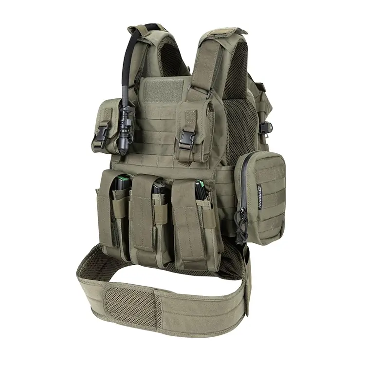 מערכת לוחם צה״לית הכוללת אפוד, תיק, פאוצ׳ים וחגורה של חגור