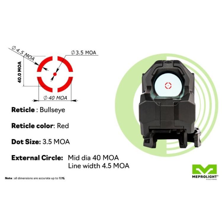 כוונת מפרולייט Mepro – M22 כוונת השלכה ריפלקס לקניה אונליין סמן Bullseye