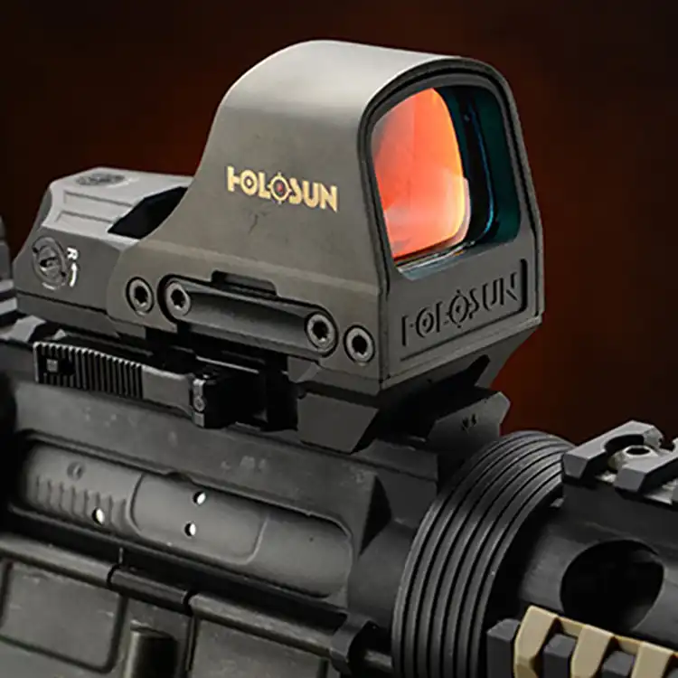 כוונת השלכה פתוחה לרובה על רובה