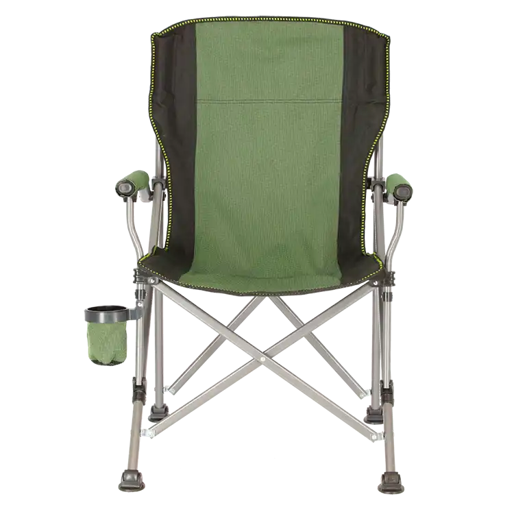 כיסא קמפינג מתקפל ירוק קדימה