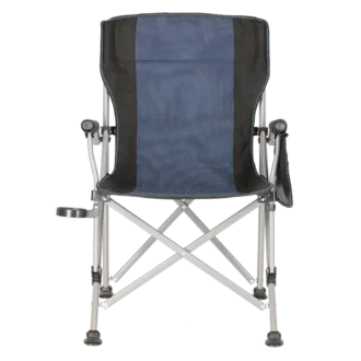 כיסא קמפינג מתקפל כחול חזית כיסא קמפינג מתקפל כחול חזית