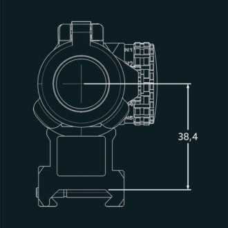 כוונת נקודה אדומה לנשק, קומפטית וסגורה – FALKE כוונת נקודה אדומה לנשק, קומפטית וסגורה – FALKE