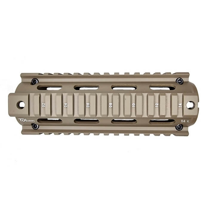 מתפס אלומניום ל- M4 M16 עם 4 מסילות – TDI
