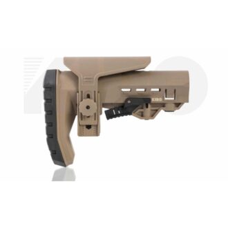 קת פולימרית עם לחצן התאמה מהירה ותומך לחי מתכוונן – KIRO צבע חום מדברי קת פולימרית עם לחצן התאמה מהירה ותומך לחי מתכוונן – KIRO צבע חום מדברי