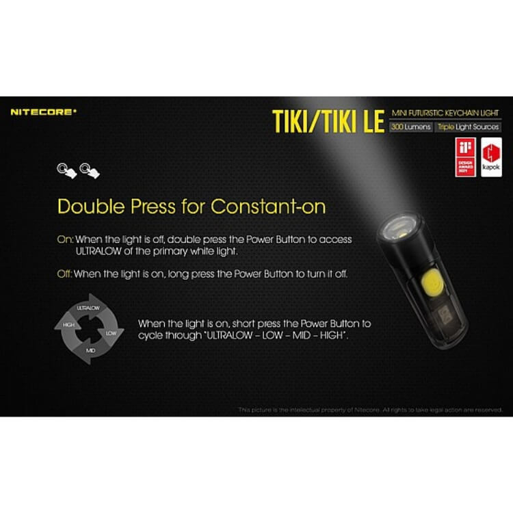 פנס לד קטן נטען 300 לומן / פנס איתות צ’אקלקה משטרתי – Nitecore