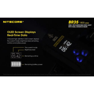 פנס אופניים נטען 1800 לומן – Nitecore פנס אופניים נטען 1800 לומן – Nitecore