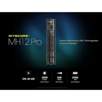 פנס יד נטען, 3300 לומן למרחק 505 מטרים – Nitecore פנס יד נטען, 3300 לומן למרחק 505 מטרים – Nitecore