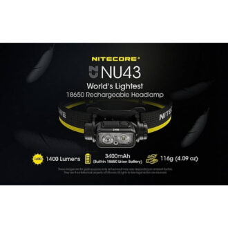 פנס ראש קל משקל ונטען, 1400 לומן – Nitecore פנס ראש קל משקל ונטען, 1400 לומן – Nitecore