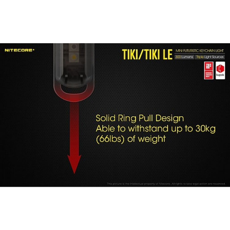 פנס כיס זעיר נטען 300 לומן, עם מחזיק מפתחות – Nitecore