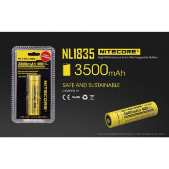 סוללת 18650 ליתיום נטענת 3500mAh של Nitecore סוללת 18650 ליתיום נטענת 3500mAh של Nitecore
