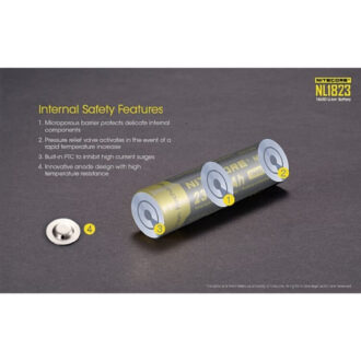 סוללת ליתיום נטענת 18650 2300mAh של Nitecore סוללת ליתיום נטענת 18650 2300mAh של Nitecore