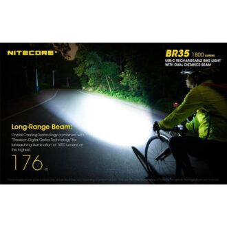 פנס אופניים נטען 1800 לומן – Nitecore פנס אופניים נטען 1800 לומן – Nitecore