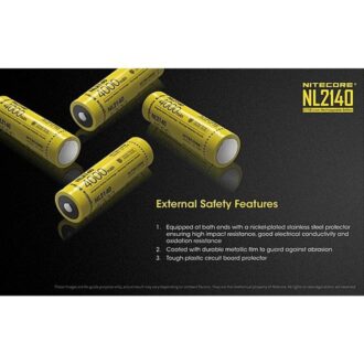בטריית ליתיום נטענת 21700 5300mAh של Nitecore בטריית ליתיום נטענת 21700 5300mAh של Nitecore