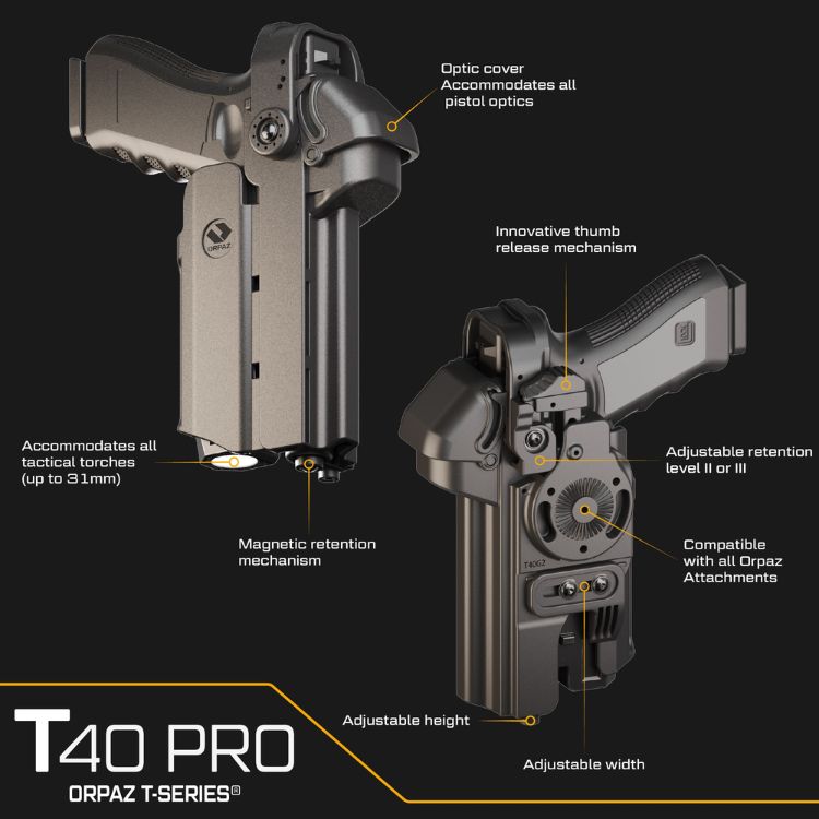 נרתיק לגלוק 17 עם פנס תכונות