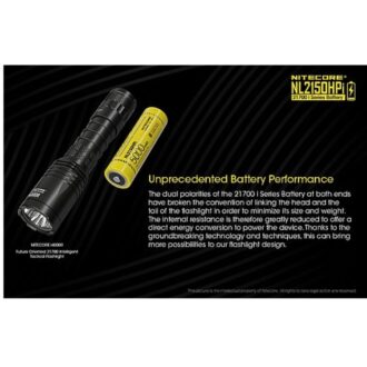 סוללת ליתיום 21700 נטענת 5000mAh של Nitecore סוללת ליתיום 21700 נטענת 5000mAh של Nitecore