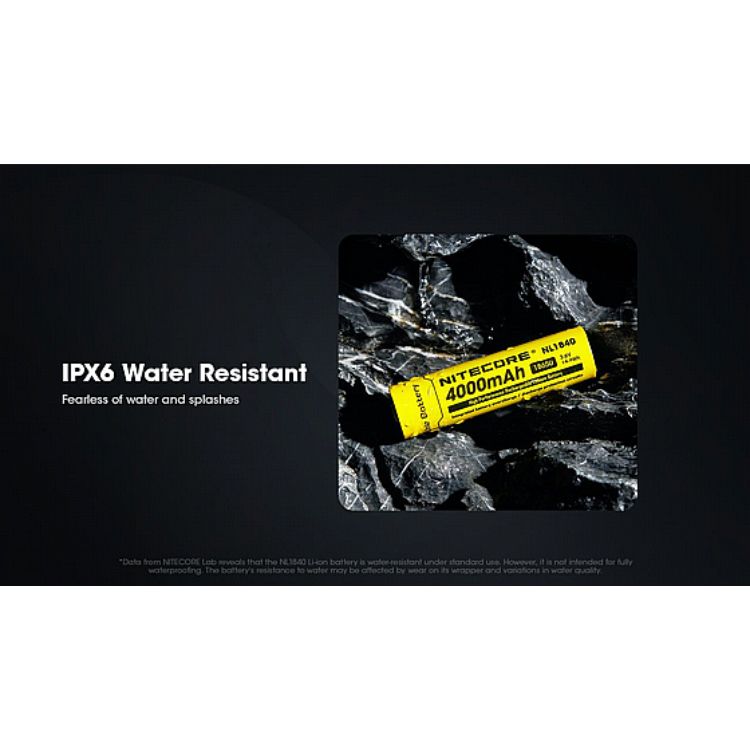 סוללת ליתיום חזקה נטענת 18650 4000mAh של Nitecore