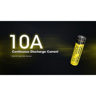 סוללת ליתיום נטענת 18650 4000mAh 10A של Nitecore סוללת ליתיום נטענת 18650 4000mAh 10A של Nitecore