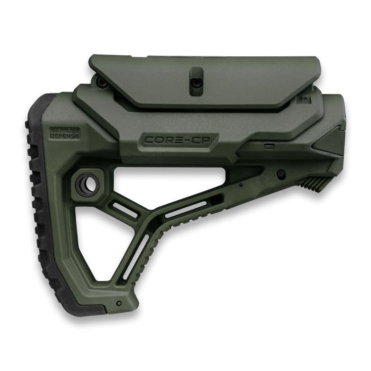 קת משולשת עם תומך לחי ירוק זית