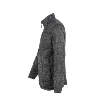 ג’קט פליז לגברים שחור מלאנג צד ג’קט פליז לגברים שחור מלאנג צד