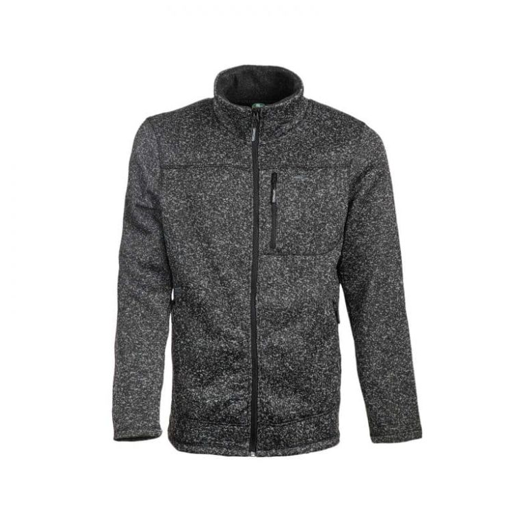 ג’קט פליז לגברים שחור מלאנג