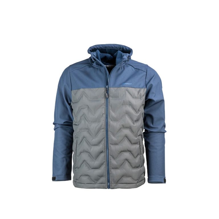 ג׳קט גברים כחול ללא כובע