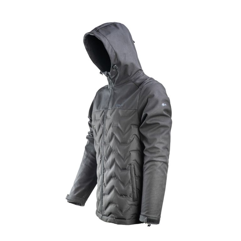 ג׳קט גברים שחור מוטה