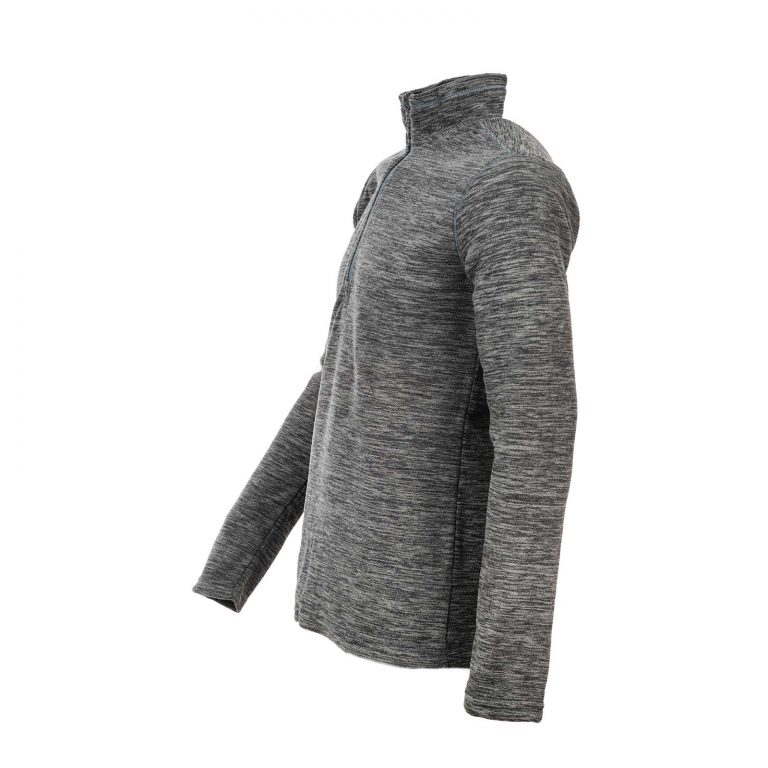 חולצה אפור מלאנג’ לגברים שרוול שמאל