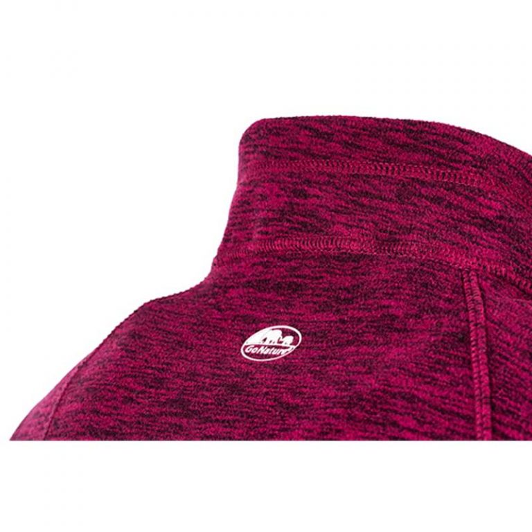 חולצה נשים בורדו מלאנג’ צווארון אחורי